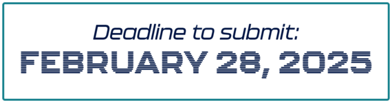 Banner: Deadline to submit: February 28, 2025