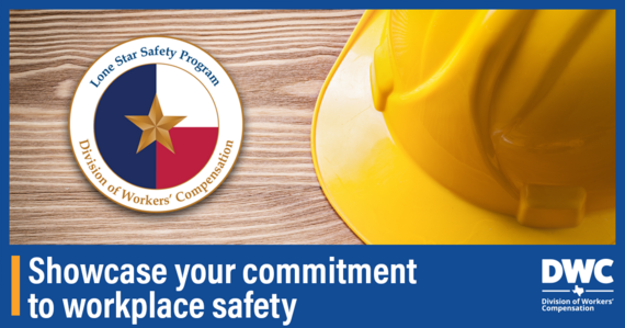 The Lone Star Safety logo beside a hard hat.