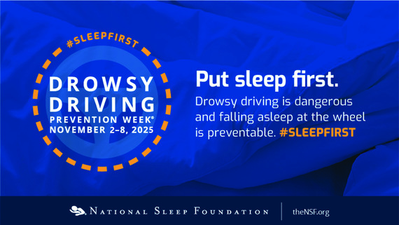 Drowsy Driving Banner: Prevention Week November 2-8,2025