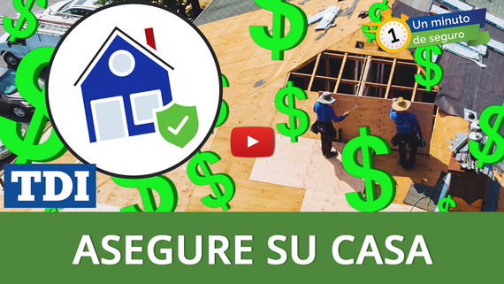 Spanish - Image of home construction with dollar signs