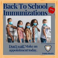 Back to School Immunizations