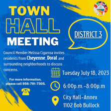 District 3 Town Hall Meeting Updated