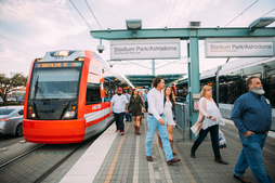 Getting on METRORail