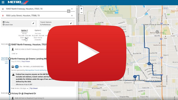 Join METRO IT Digital Technology Director, Matt Sides, as he demonstrates how to use our new online trip planner.