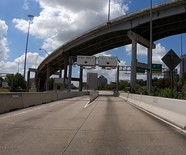 HOV/HOT Express Lane near downtown Houston