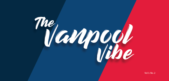 Graphic with text that reads "The Vanpool Vibe Vol.3 No.2"