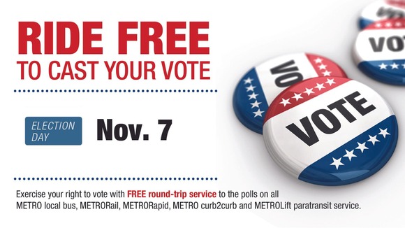 Election Day Free Rides Houston METRO 2023