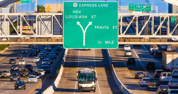 Southwest Freeway HOV Lane