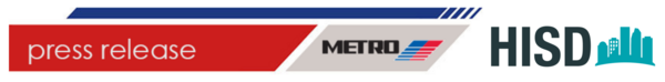 METRO and HISD Press Release Banner