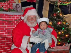 Santa on the Battleship Texas