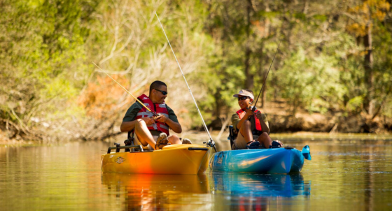 Father and Son Fishing 