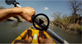 paddler on S Llano river, video link 