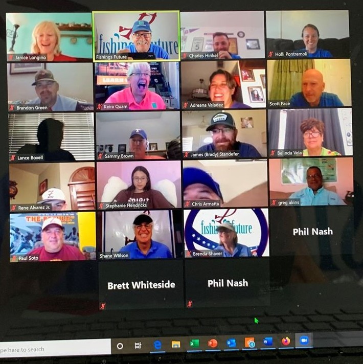 Screenshot of participants in an online zoom instructor workshop