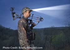 Hunter with headlamp