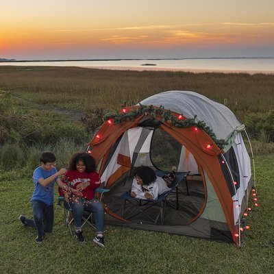 Decorated Holiday Tent