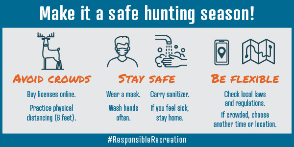 Responsible recreation practices graphic, with link
