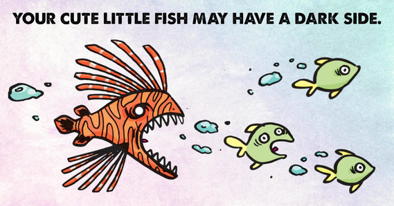 Your cute little fish may have a dark side