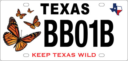 Monarch license plate