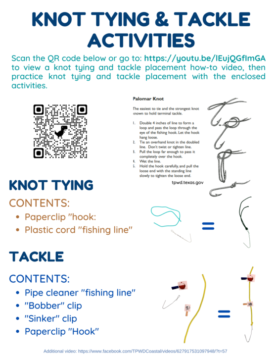 Knot Tying and Tackle Activities