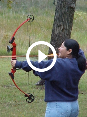 amateur bowhunter, with video link