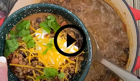 venison chili, video link