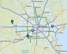 A map of the Houston Neighborhood Fishin' locations