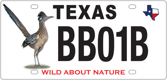 Greater Roadrunner License Plate