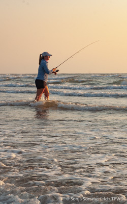 surf fishing