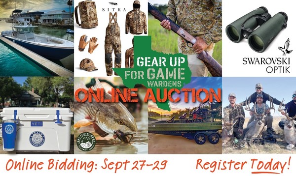 Gear Up for Game Wardens - Online Auction Sept 27-29