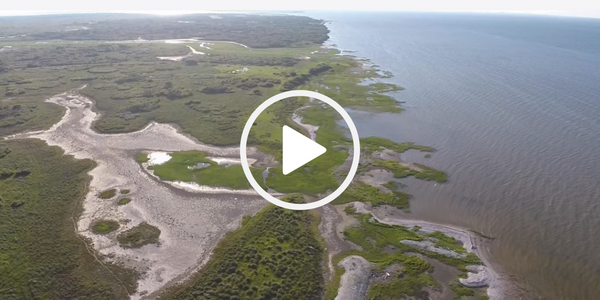 An aerial image of the Powderhorn WMA