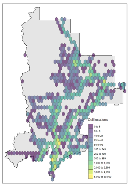 cell phone tracking map