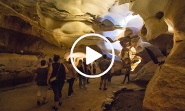 Group tour in Longhorn Cavern, video link