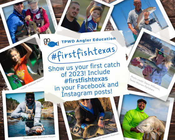 Collage of people who have caught a fish in Texas