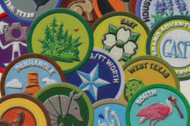 Collection of patches from areas around Texas, link