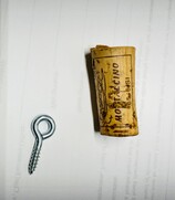 Picture of a cork and eye bolt