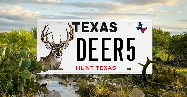 Deer license plate.