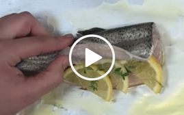 trout stuffed with lemon, video link