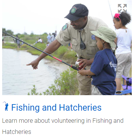 Picture of a Game Warden helping others fish