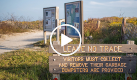 Leave no trace sign with video link