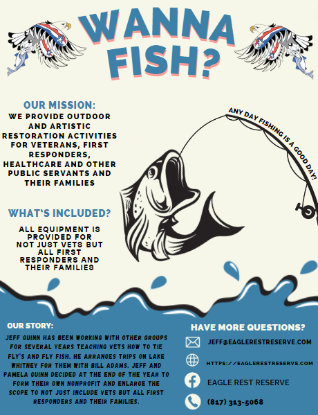 Picture of the Wanna Fish flyer with contact information