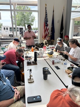 Picture of a group tying flies