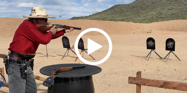 Cowboy action shooting video.