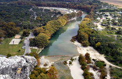 Aerial view of Garner State Park, link 