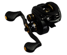 Image of a bait cast reel.