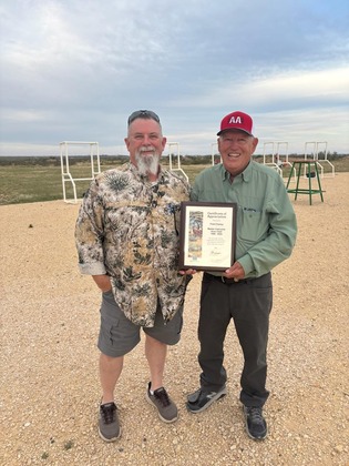 Hunter ed instructor receiving retirement award