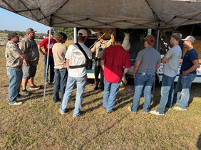 Kids talking to Game Warden
