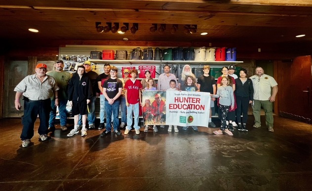 Class photo of hunter ed students