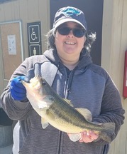 Picture of Michelle Huff with a fish
