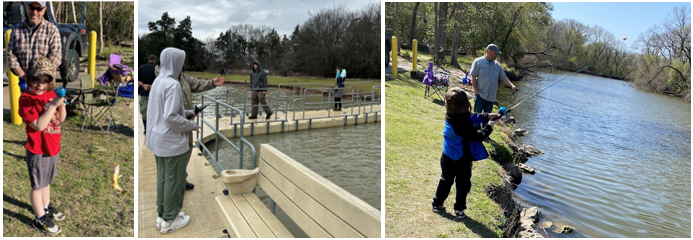 Picture of scouts fishing