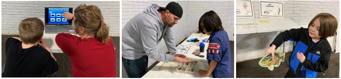 Picture of scouts learning fishing skills